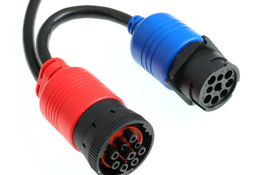 Dutsch imprägniern 4 Position Dt04-4p über geformtem unsymmetrischem Kabel