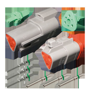 Dutsch imprägniern 4 Position Dt04-4p über geformtem unsymmetrischem Kabel