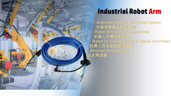 M12 Schlauch-Baugruppe Erweiterungs-Sensor und visuelles System für Roboter-Arm IO-Verbindungsstück