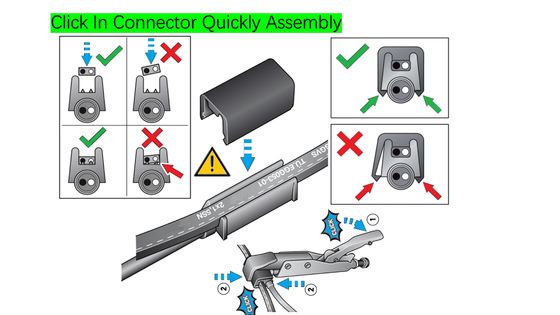 5A-20A Click-In Overmold Connector Automotive Wiring Harness mit optimierter Kabelunterstützung und Einzelmarkierungslicht
