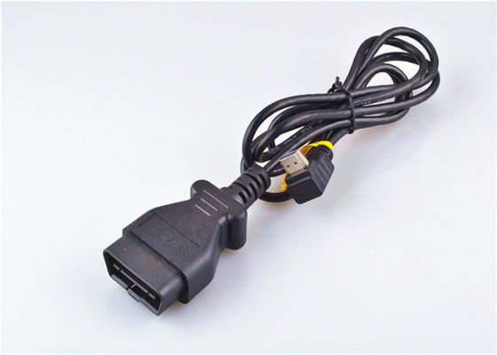 Kundengebundener Obd Ii Diagnosekabel 16 Pin-Mann zur Frau mit Crimp-Anschluss
