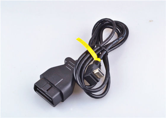 Kundengebundener Obd Ii Diagnosekabel 16 Pin-Mann zur Frau mit Crimp-Anschluss