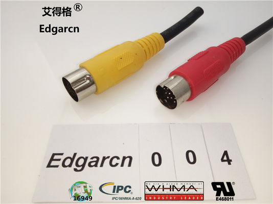 Datentransfer-Din-Stromkabel, industrielle kundenspezifische Kabel-Montagen Rj45 Cat5 Male