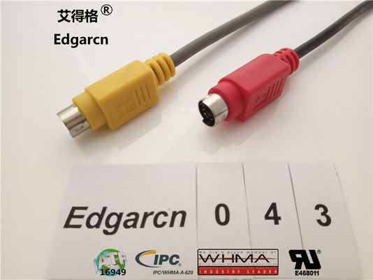 Datentransfer-Din-Stromkabel, industrielle kundenspezifische Kabel-Montagen Rj45 Cat5 Male