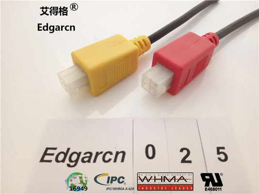 Pvc-Material Molex Micro Fit, Kundenspezifische Größe umspritzt Molex Mini Fit Jr
