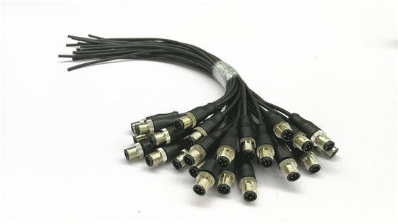 Über- geformte Sensor-Kabellänge 100/200mm des Rundsteckverbinder-Kabel-M12