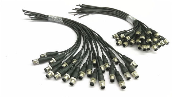 Über- geformte Sensor-Kabellänge 100/200mm des Rundsteckverbinder-Kabel-M12