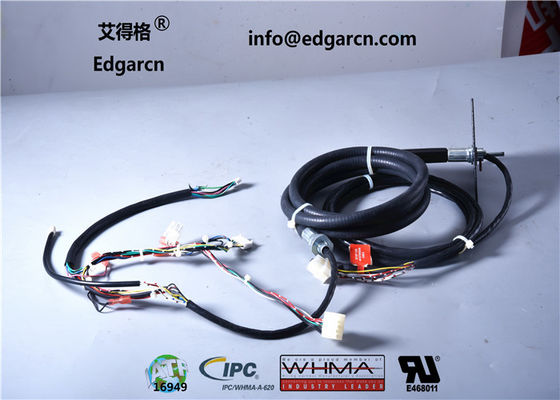 Schwarzes / Rotes Edgarcn Spiel-Maschinen-Geschirr 24 - 18awg mit Oem Odm Service